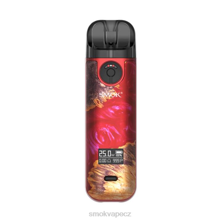 SMOK NOVO 4 souprava červené stabilizační dřevo 5N28229 SMOK Coils CZ